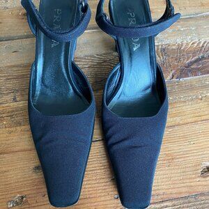 Prada Slingback Pumps, black size 9.5M